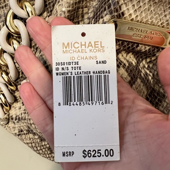 Michael Kors Snakeskin Tote - Picture 4 of 5